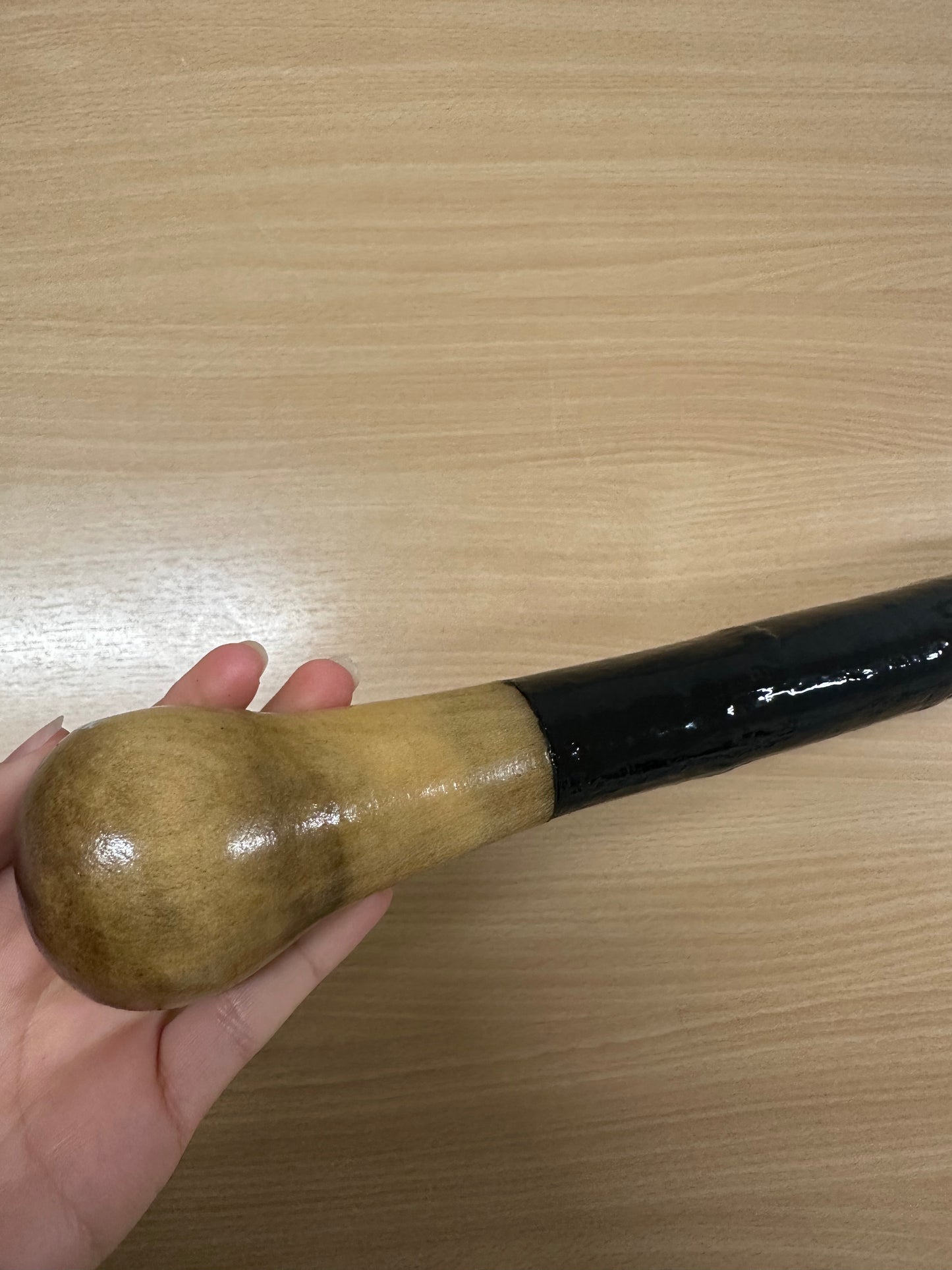 Two-Piece Bulb Handle Blackthorn Stick – 100cm