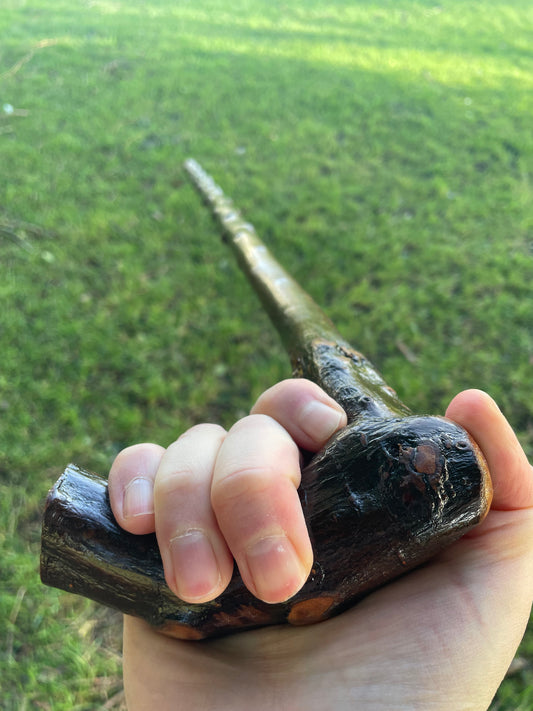 L Handle Blackthorn | Irish Walking Sticks