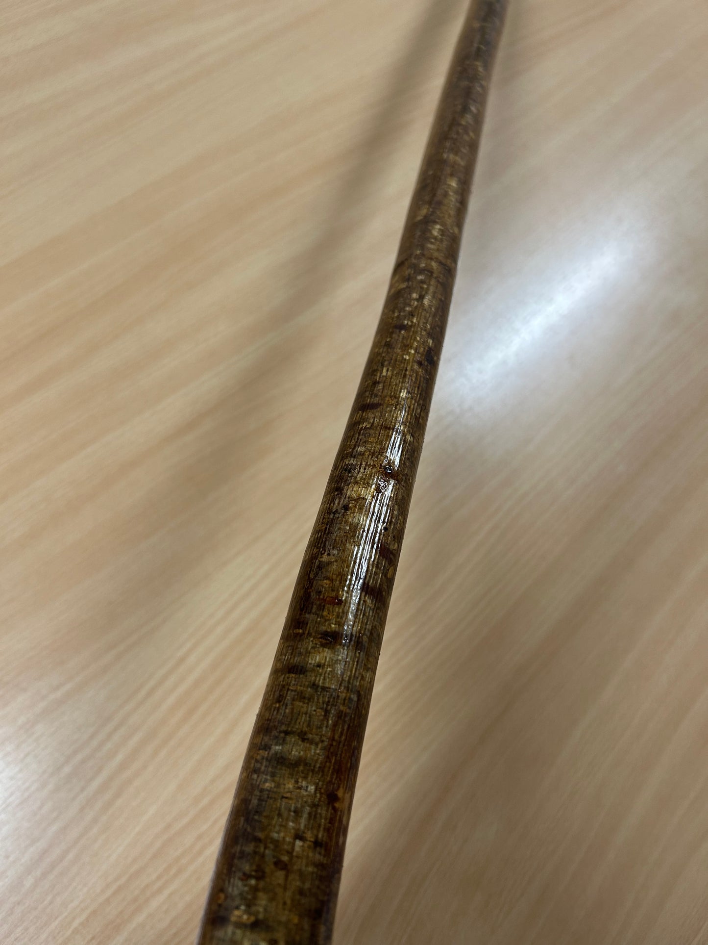 One-Piece Hazel Walking Stick with Small Handle – 105cm