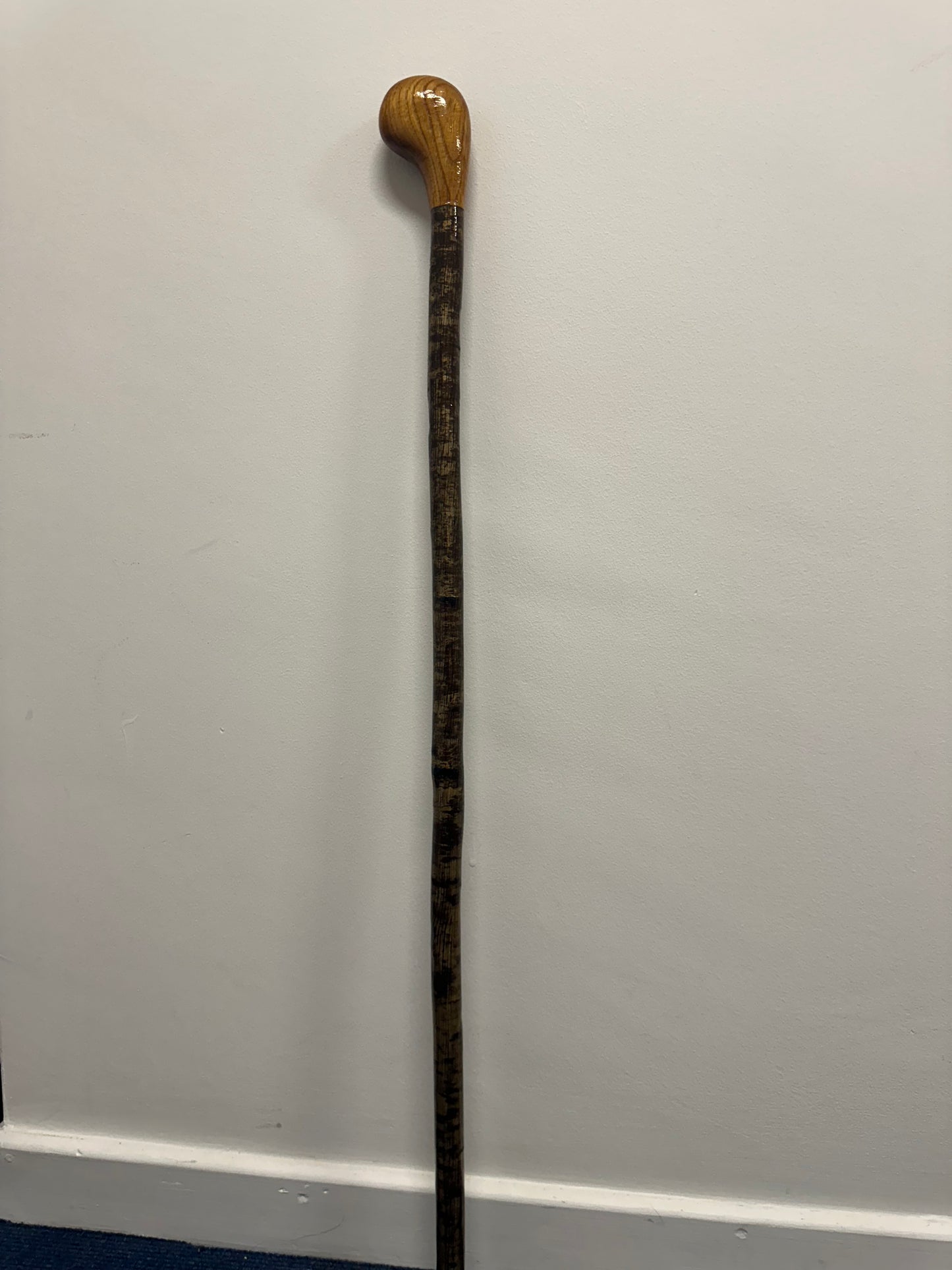 Two-Piece Hazel Walking Stick with Knob Handle – 100cm