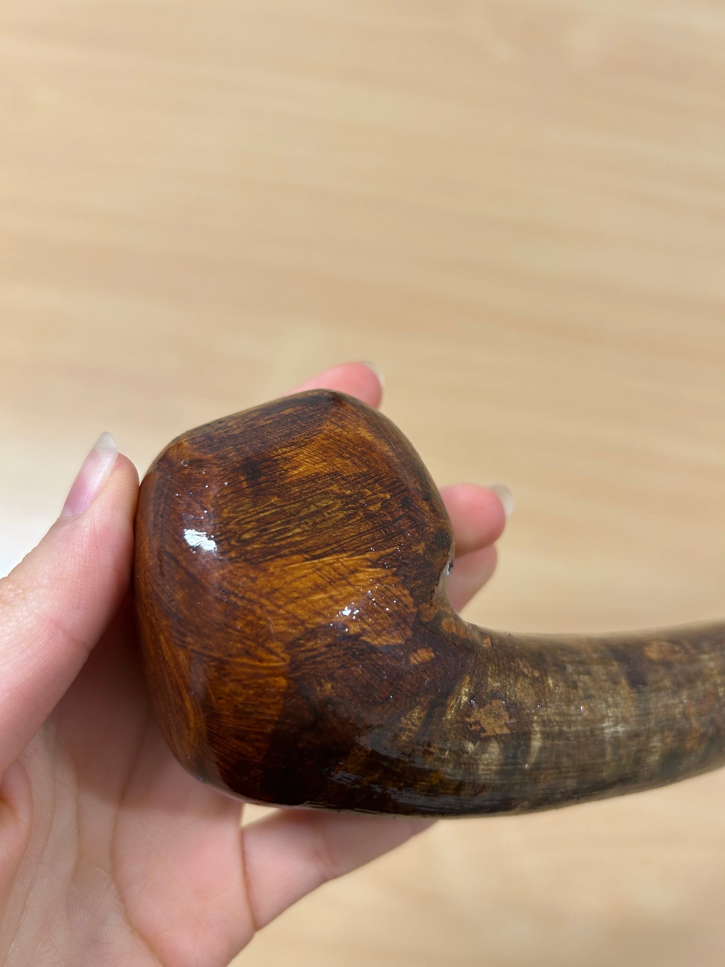 One-Piece Hazel Walking Stick with Small Handle – 105cm