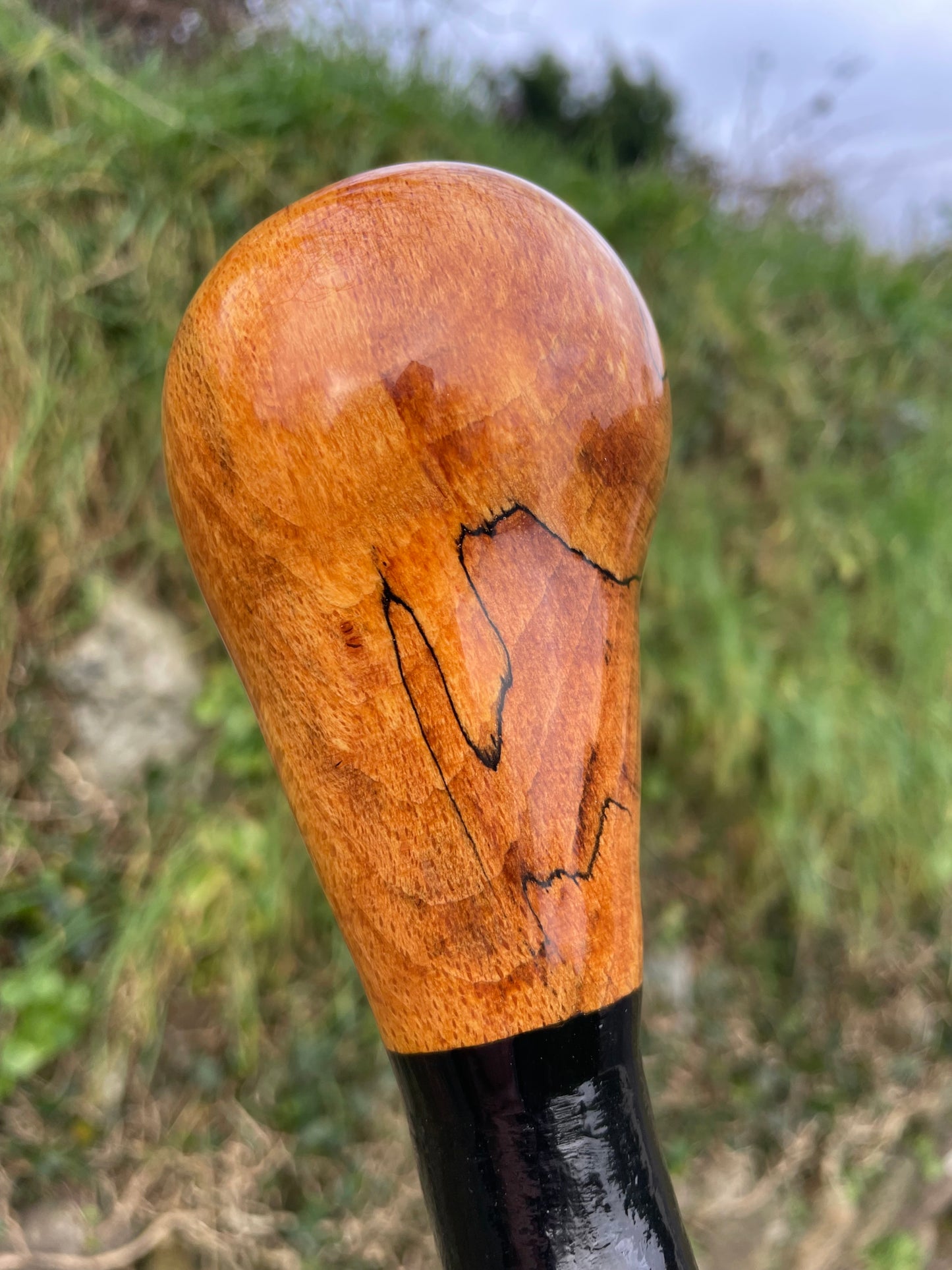 Luxury Blackthorn walking stick with Bulb head