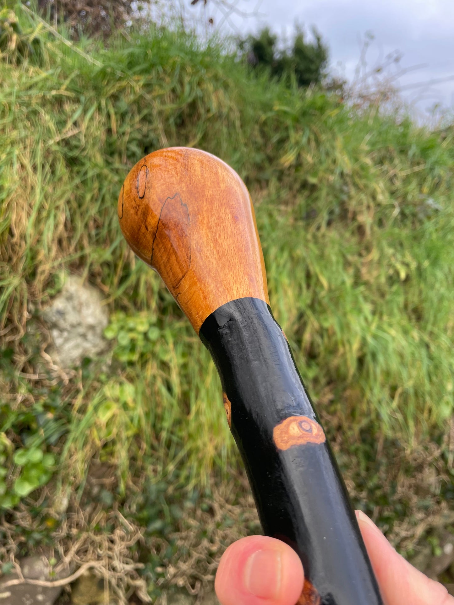 Luxury Blackthorn walking stick with Bulb head