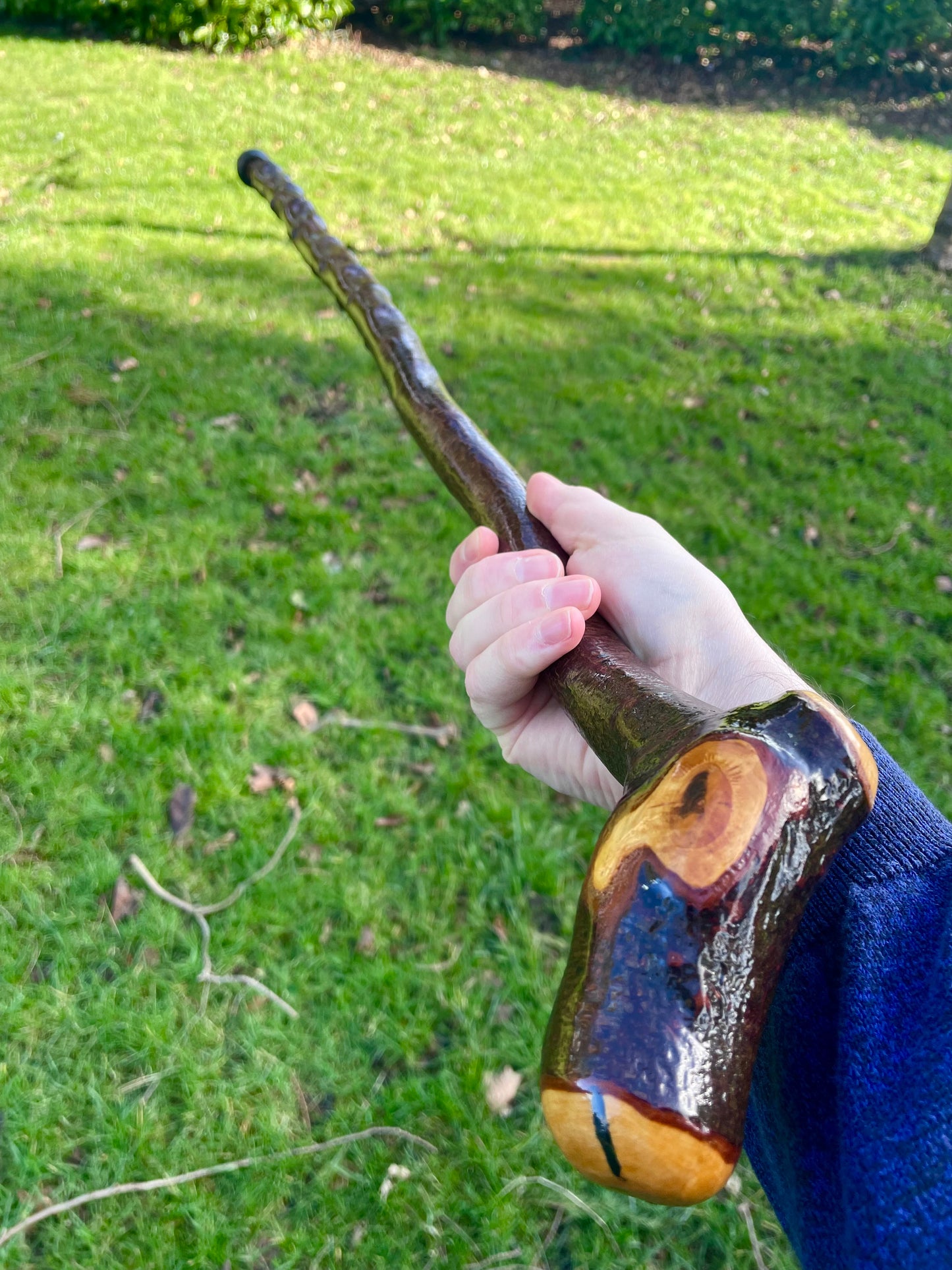 Curved Blackthorn #3 | Irish Walking Sticks
