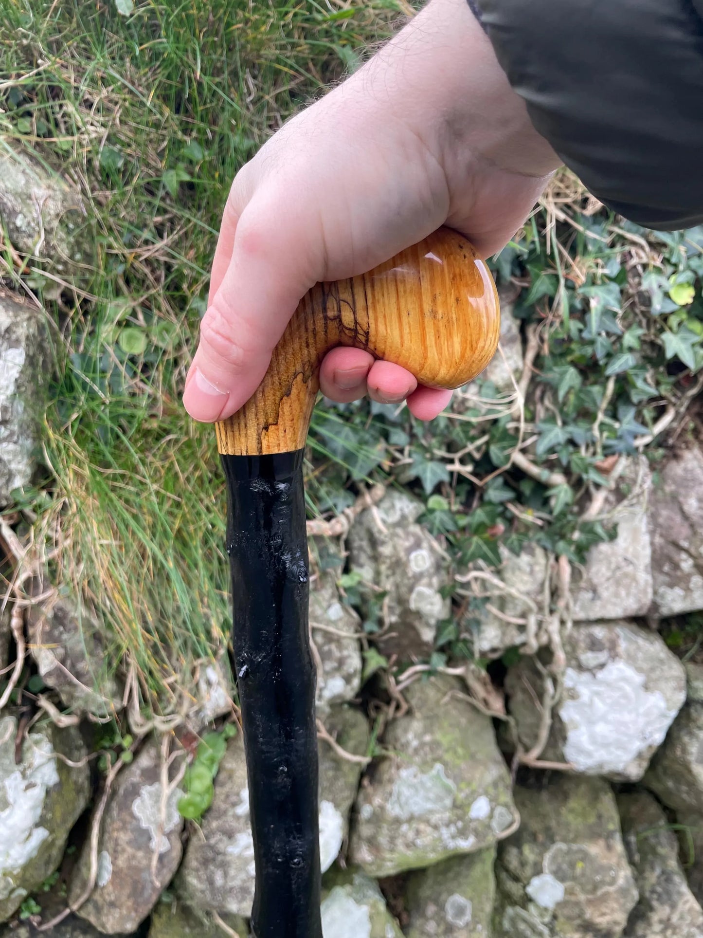 Luxury Blackthorn walking stick with Handle