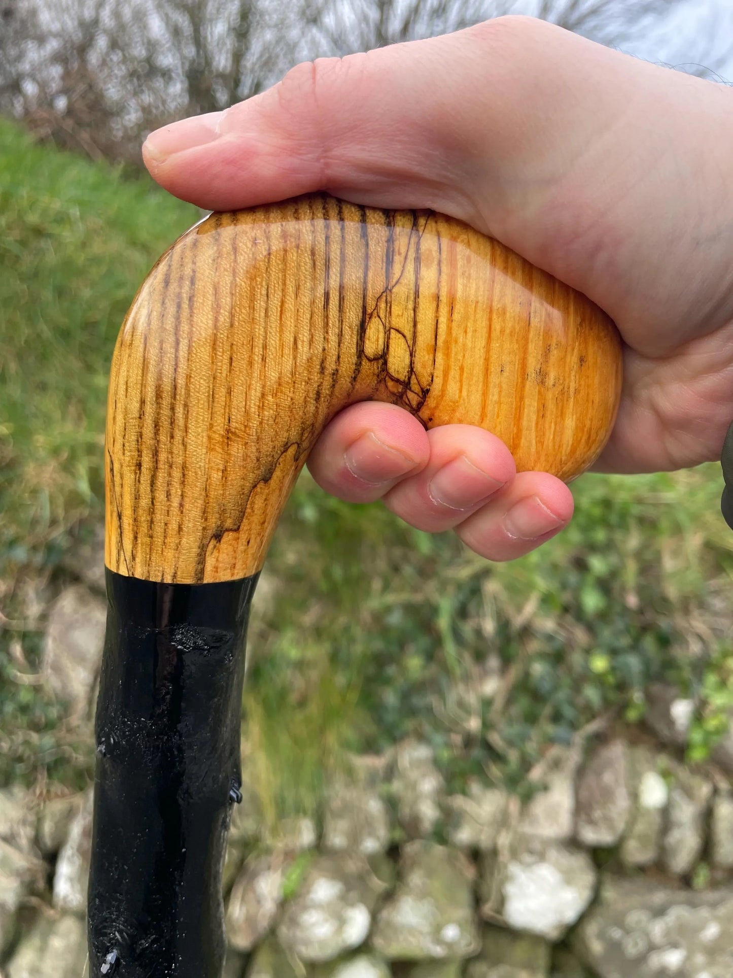 Luxury Blackthorn walking stick with Handle