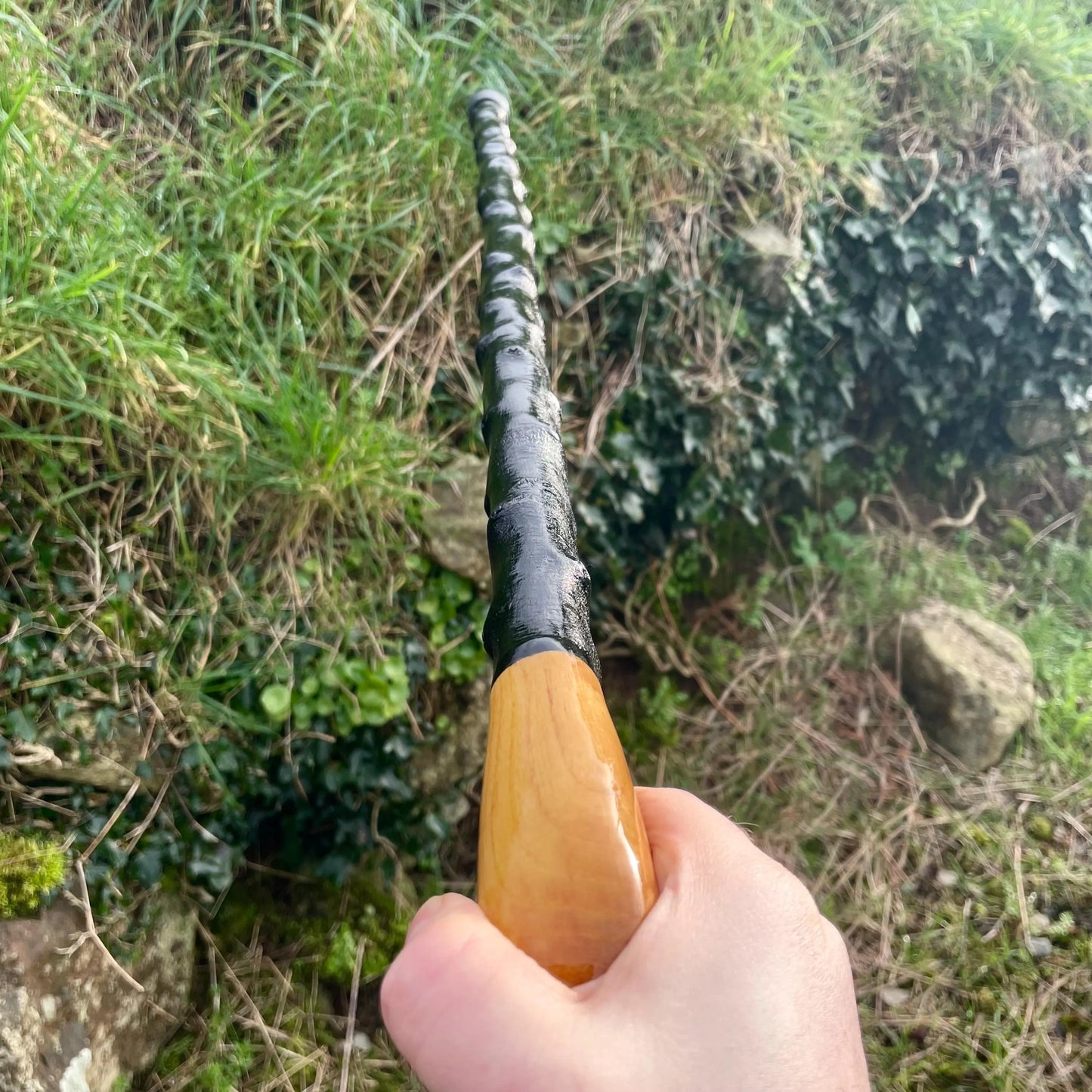 Luxury Blackthorn walking stick with Handle