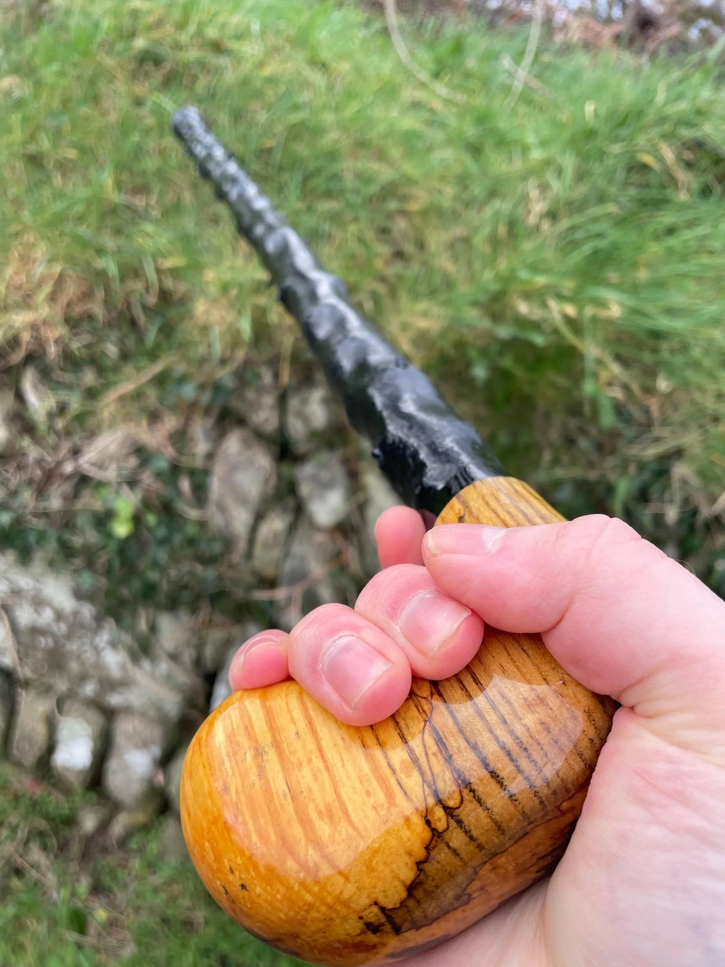 Luxury Blackthorn walking stick with Handle