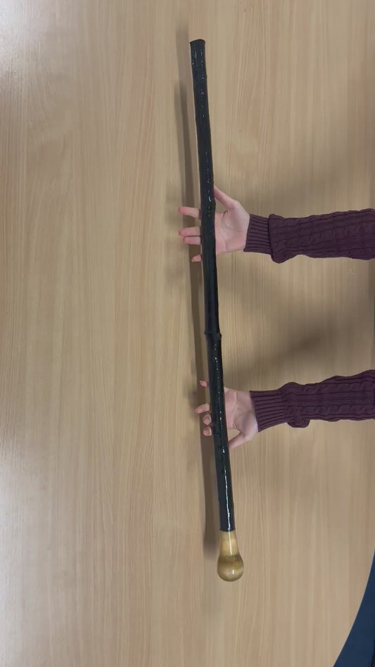 Two-Piece Bulb Handle Blackthorn Stick – 100cm