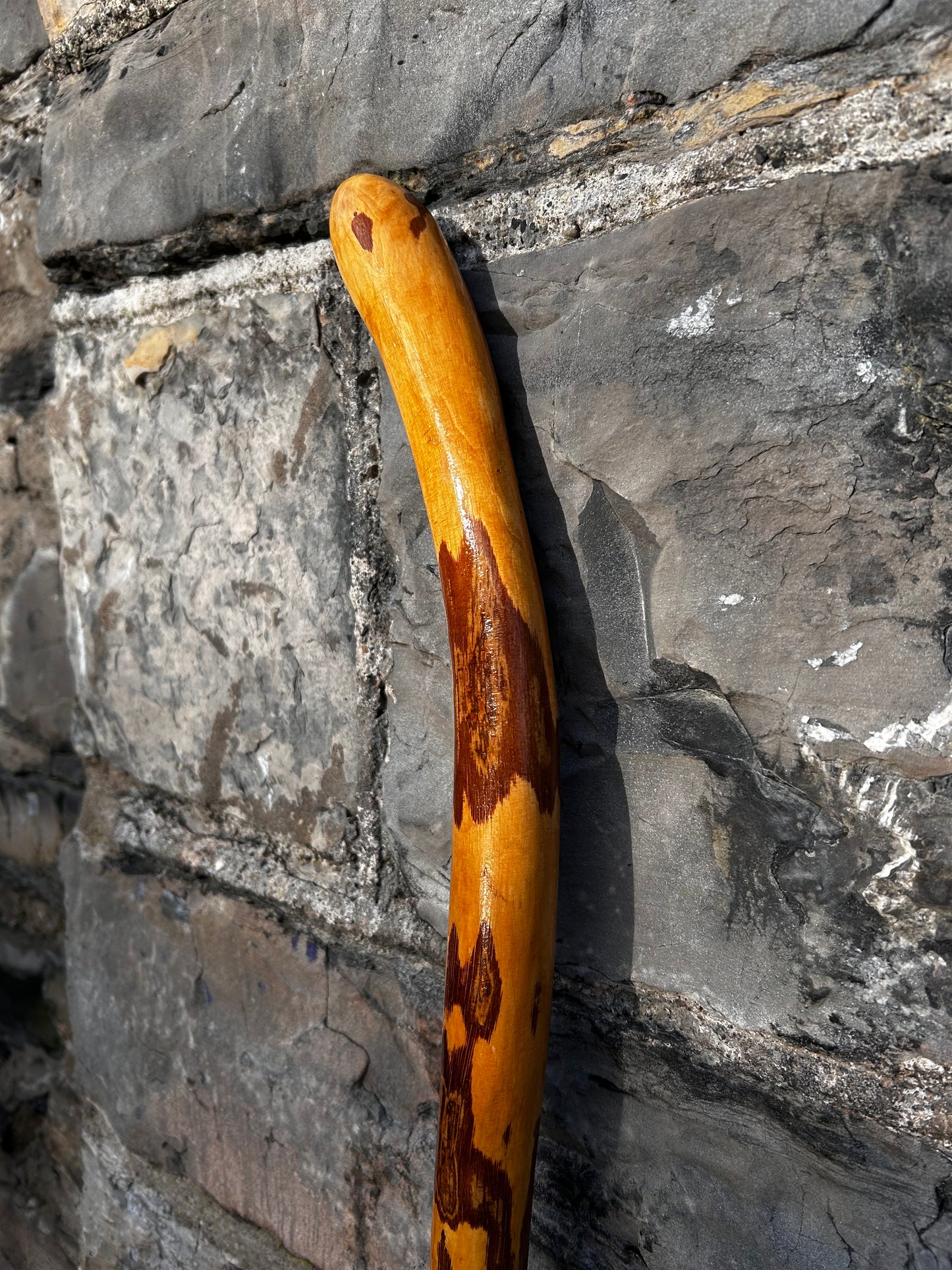 Light Hazel Walking Stick with Copper End – 37” (94 cm)