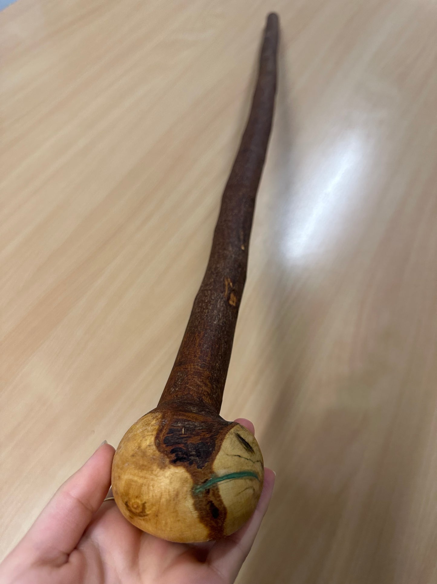 Lovely Blackthorn Walking Stick with Round Handle – 100cm