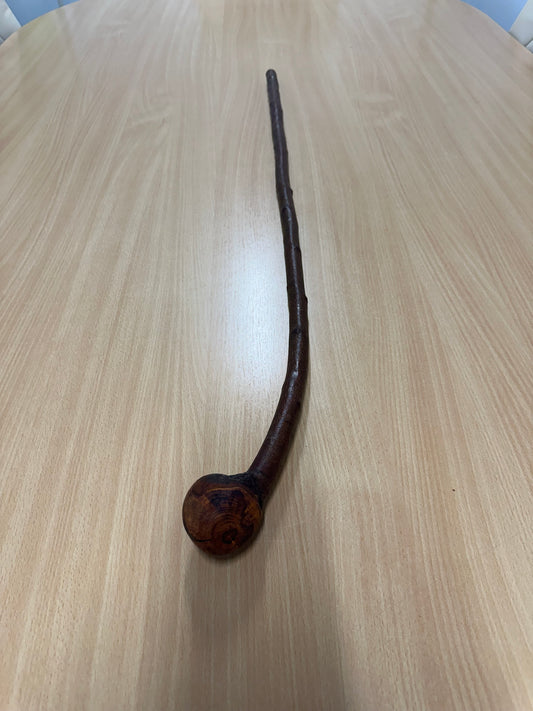 Thin Blackthorn Hiking Stick with Large Grip – 95cm