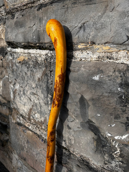 Light Hazel Walking Stick with Copper End – 37” (94 cm)