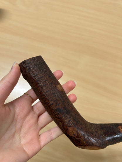 Bumpy Blackthorn Walking Stick with Sloped L Handle – 102cm