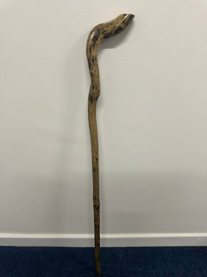 Speckled Hazel Walking Stick with Twisted Top – 95cm