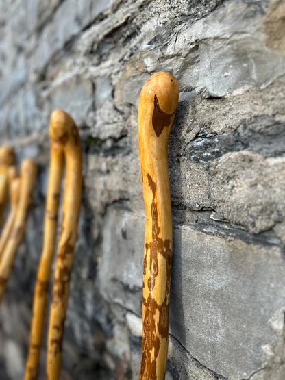 Light Hazel Walking Stick with Copper End – 37” (94 cm)