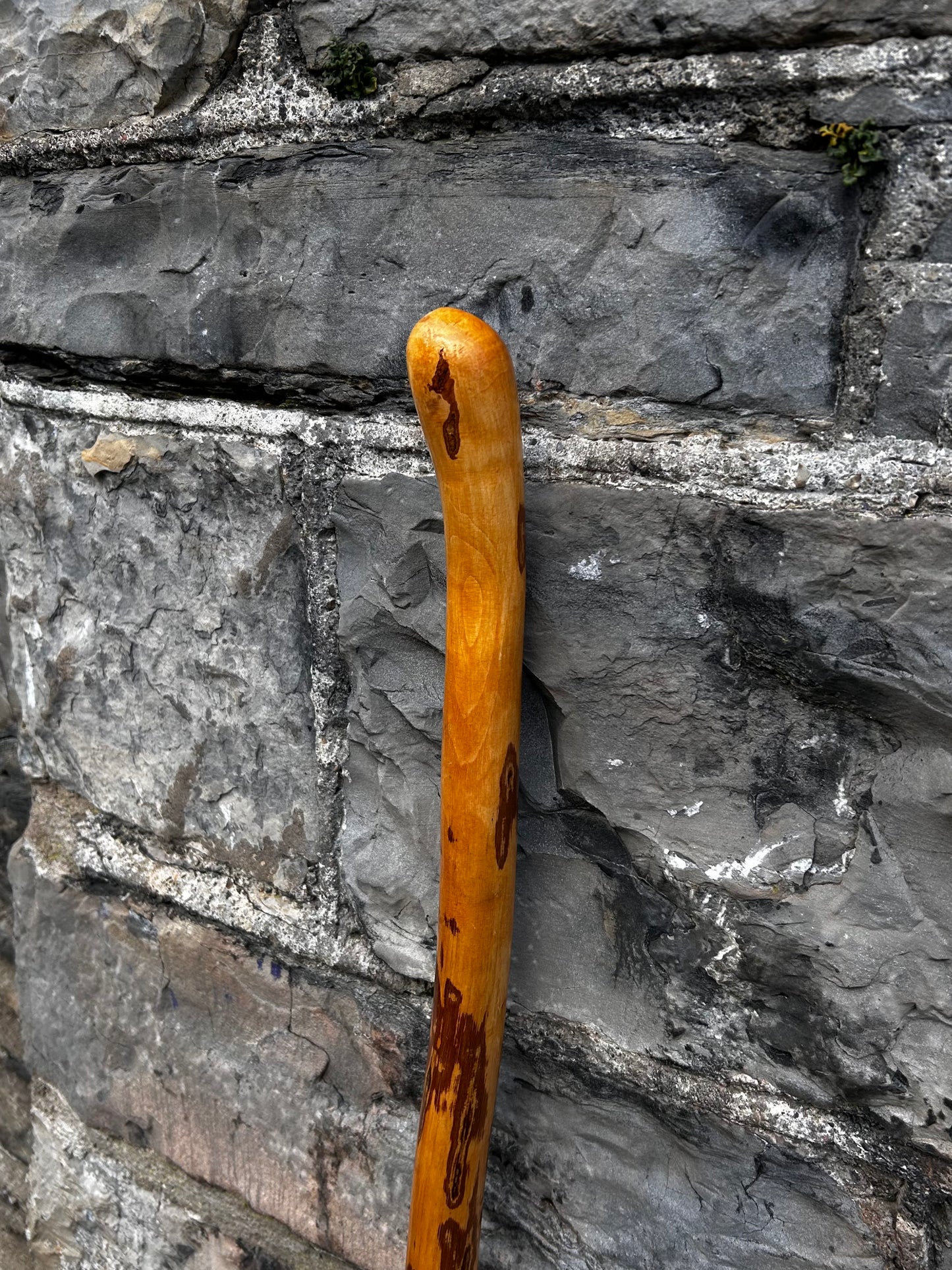 Light Hazel Walking Stick with Copper End – 37” (94 cm)