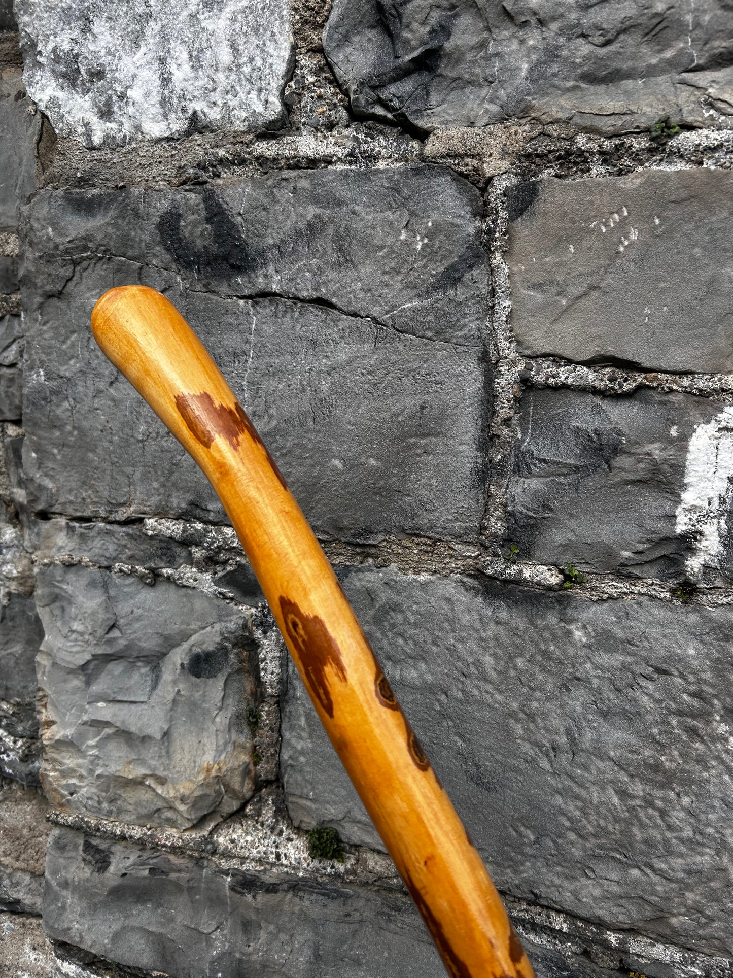 Light Hazel Walking Stick with Copper End – 37” (94 cm)