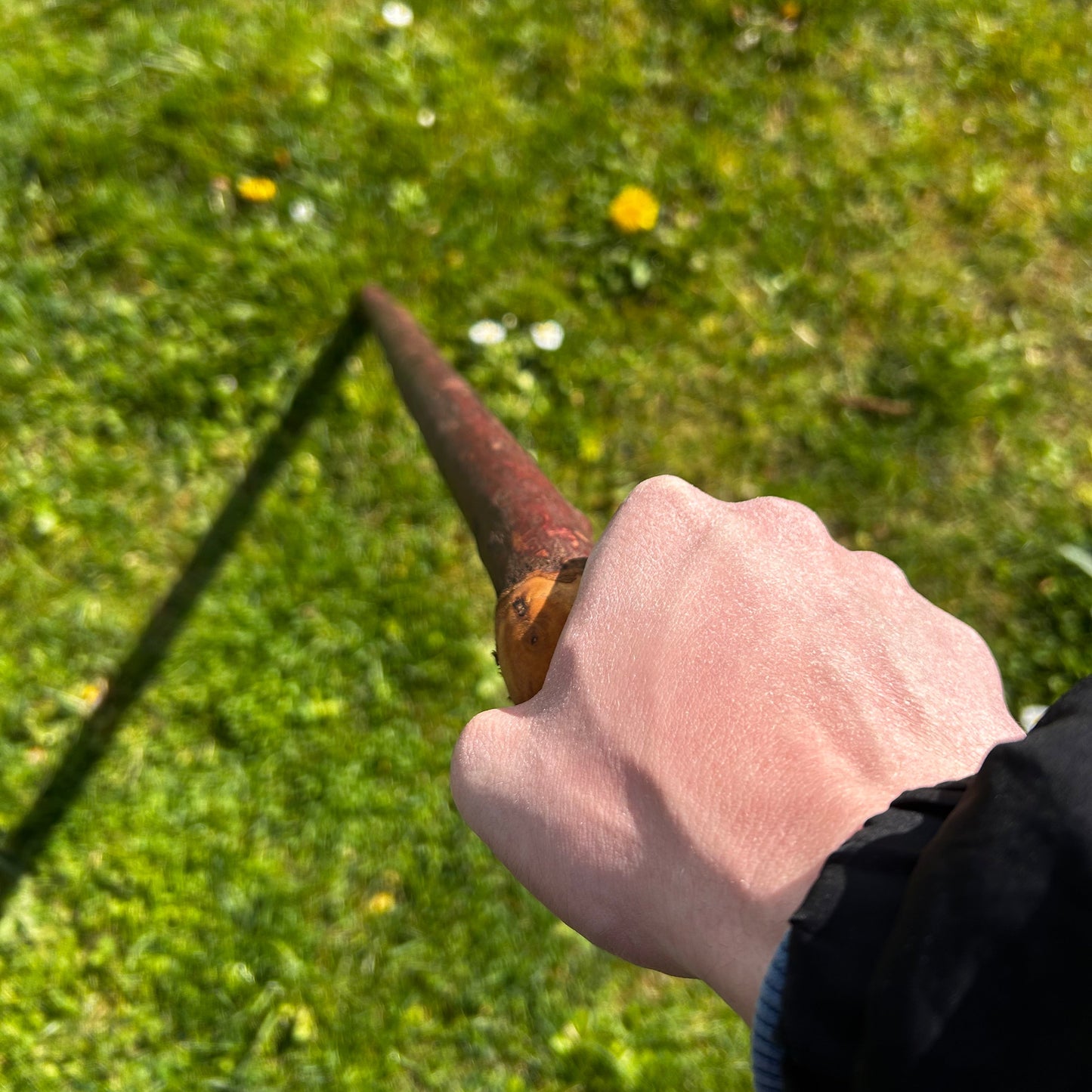Heavy Blackthorn Shillelagh with Sloped L Handle – 102 cm (40.1”)