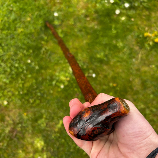 Luxury Blackthorn Shillelagh Root Ball Knob Stick – 101 cm (39.7”)