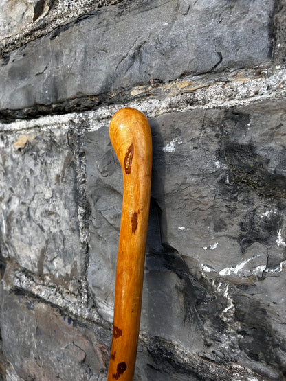 Light Hazel Walking Stick with Copper End – 37” (94 cm)