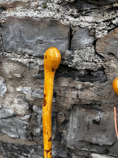 Light Hazel Walking Stick with Copper End – 37” (94 cm)