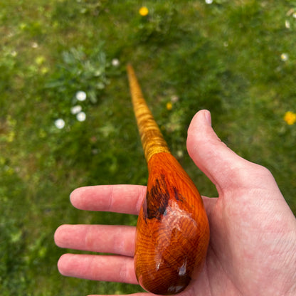 Luxury Hazel Two-Piece Shillelagh with Spalted Beech Handle – 100 cm (39.4”)