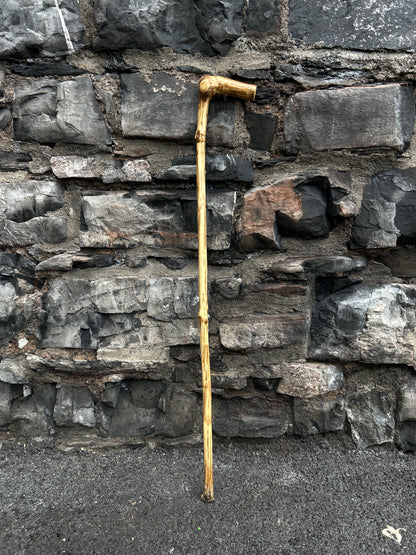 Hazel Walking Stick with L Handle Door Knocker – 101 cm (39.7”)