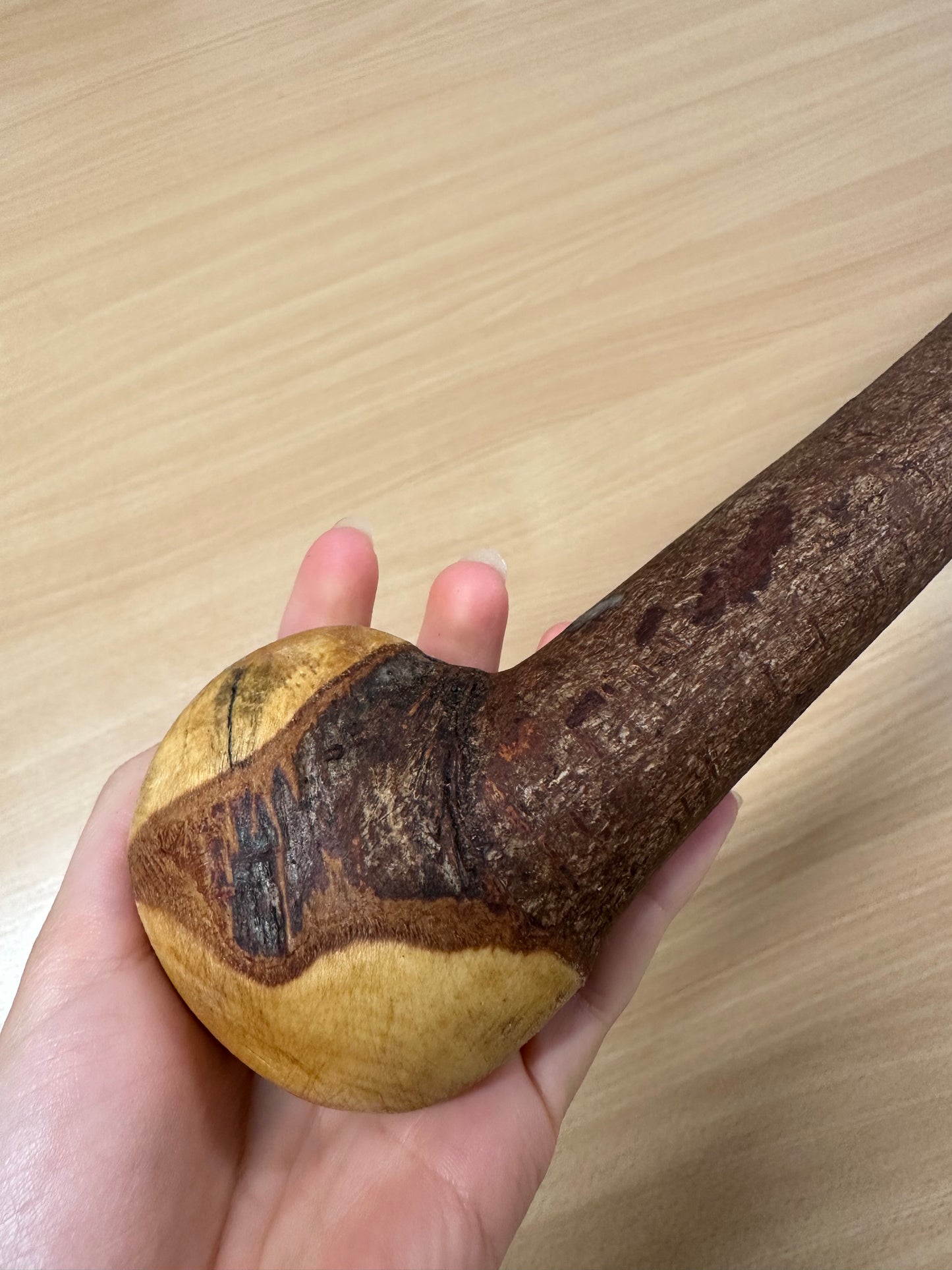 Lovely Blackthorn Walking Stick with Round Handle – 100cm