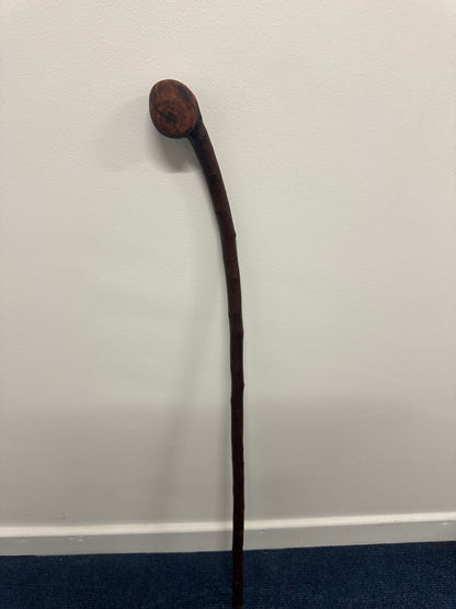 Thin Blackthorn Hiking Stick with Large Grip – 95cm