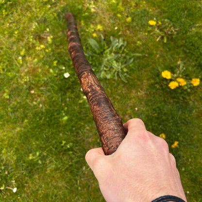 Heavy Gnarly Blackthorn Shillelagh Root Ball Stick – 98 cm (38.5”)