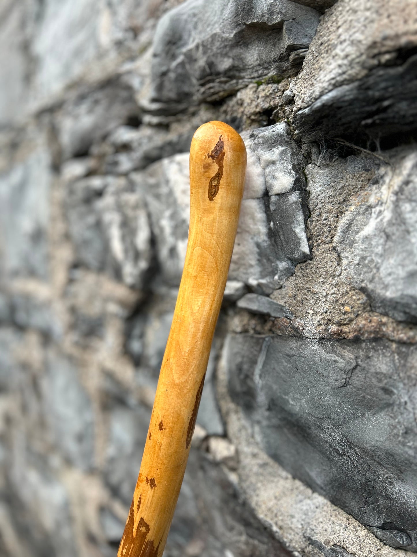 Light Hazel Walking Stick with Copper End – 37” (94 cm)