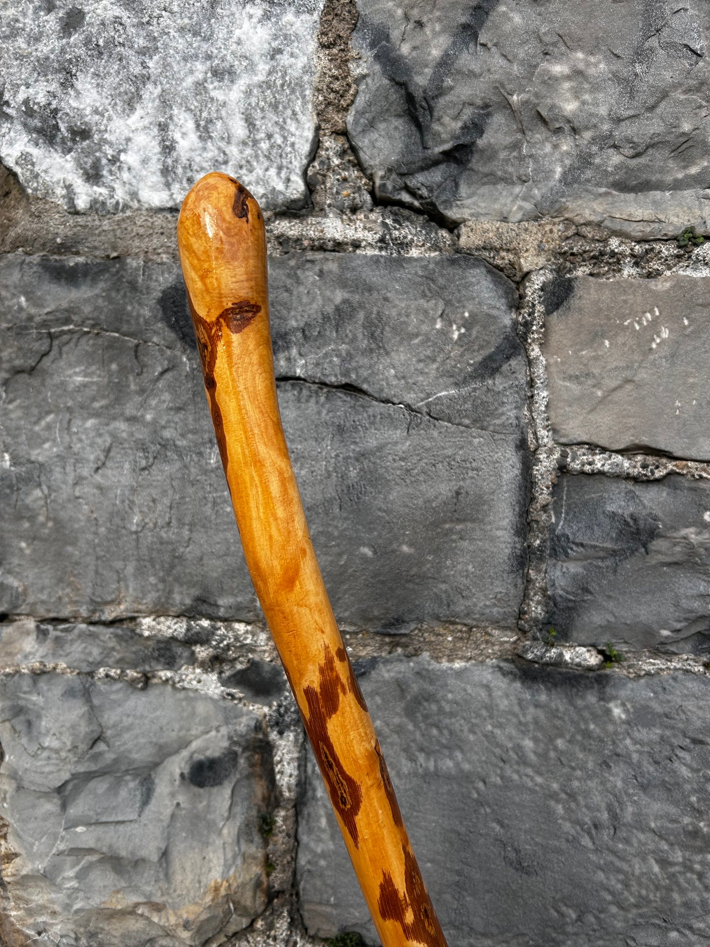Light Hazel Walking Stick with Copper End – 37” (94 cm)