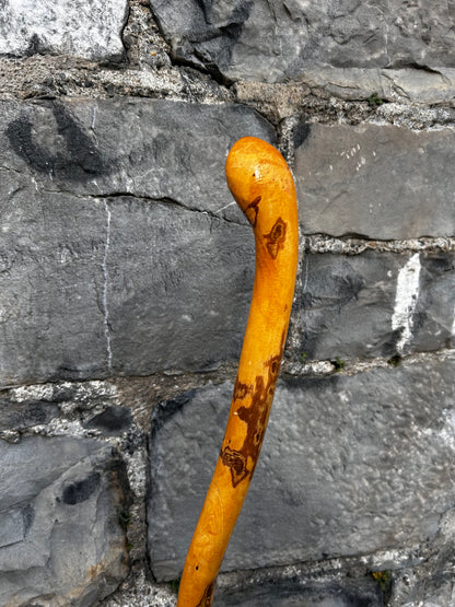 Light Hazel Walking Stick with Copper End – 37” (94 cm)