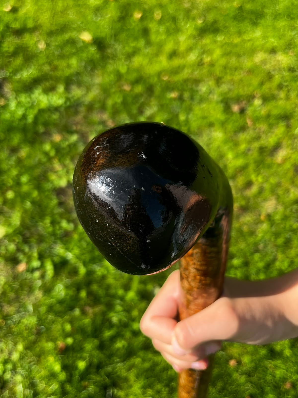 Large Dark Knob Hazel Walking Stick – 99 cm (39”)