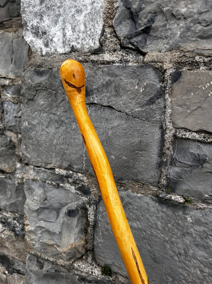 Light Hazel Walking Stick with Copper End – 37” (94 cm)
