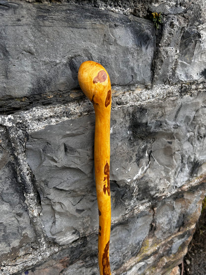 Light Hazel Walking Stick with Copper End – 37” (94 cm)