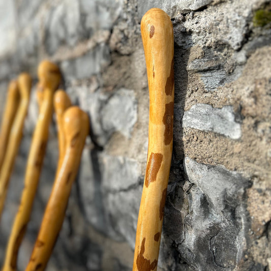 Light Hazel Walking Stick with Copper End – 38” (97 cm)
