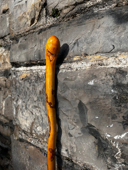 Light Hazel Walking Stick with Copper End – 37” (94 cm)