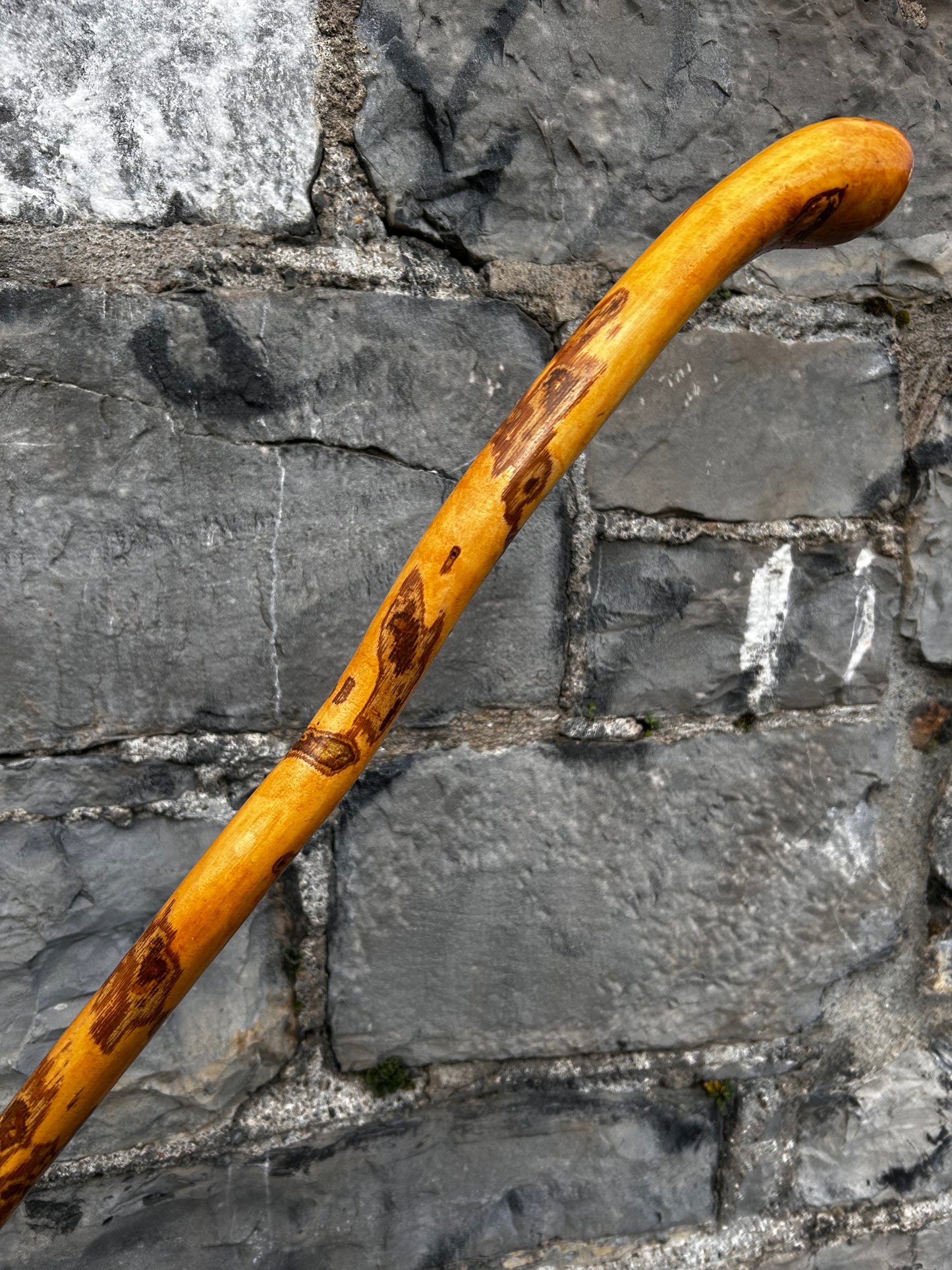 Light Hazel Walking Stick with Copper End – 37” (94 cm)