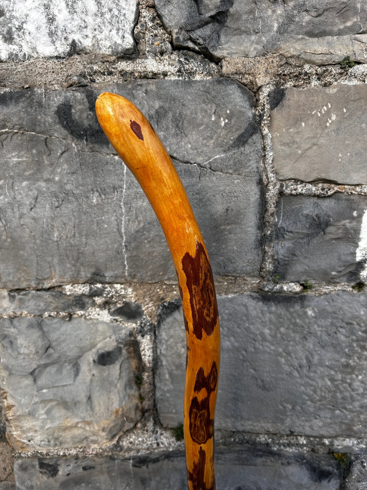 Light Hazel Walking Stick with Copper End – 37” (94 cm)