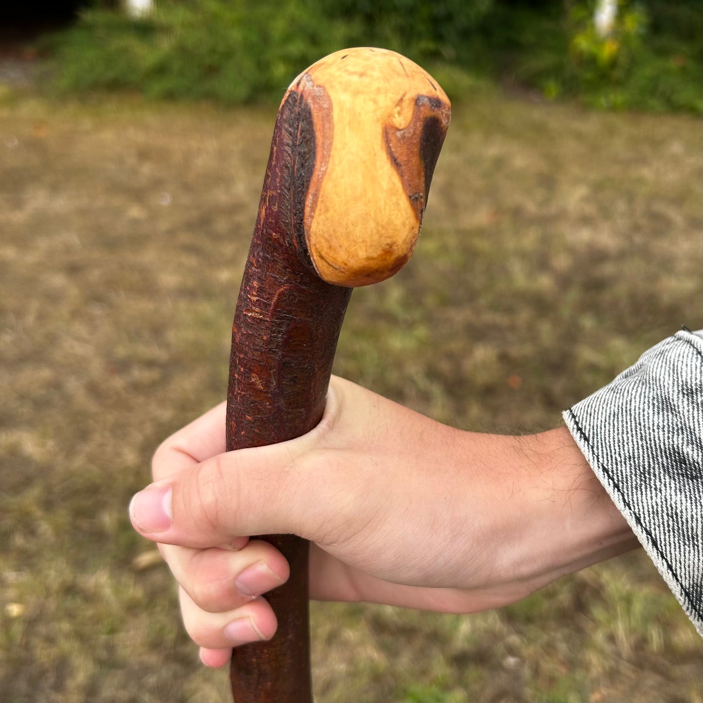 Chunky Blackthorn Shillelagh Knob Stick – 93 cm (36.6”)