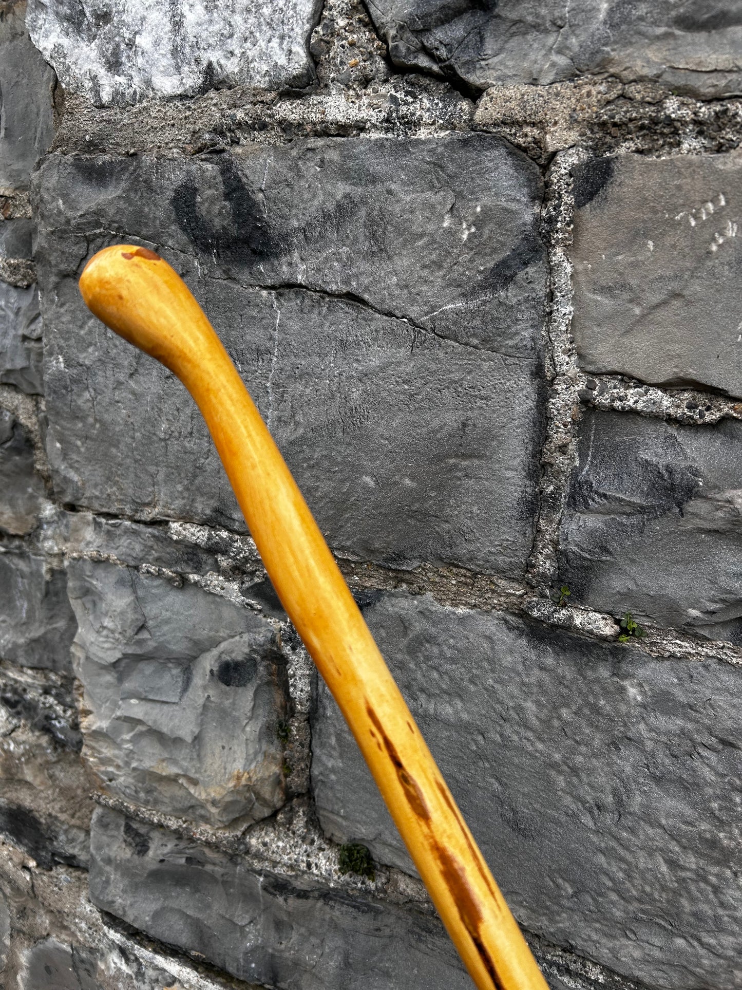 Light Hazel Walking Stick with Copper End – 37” (94 cm)