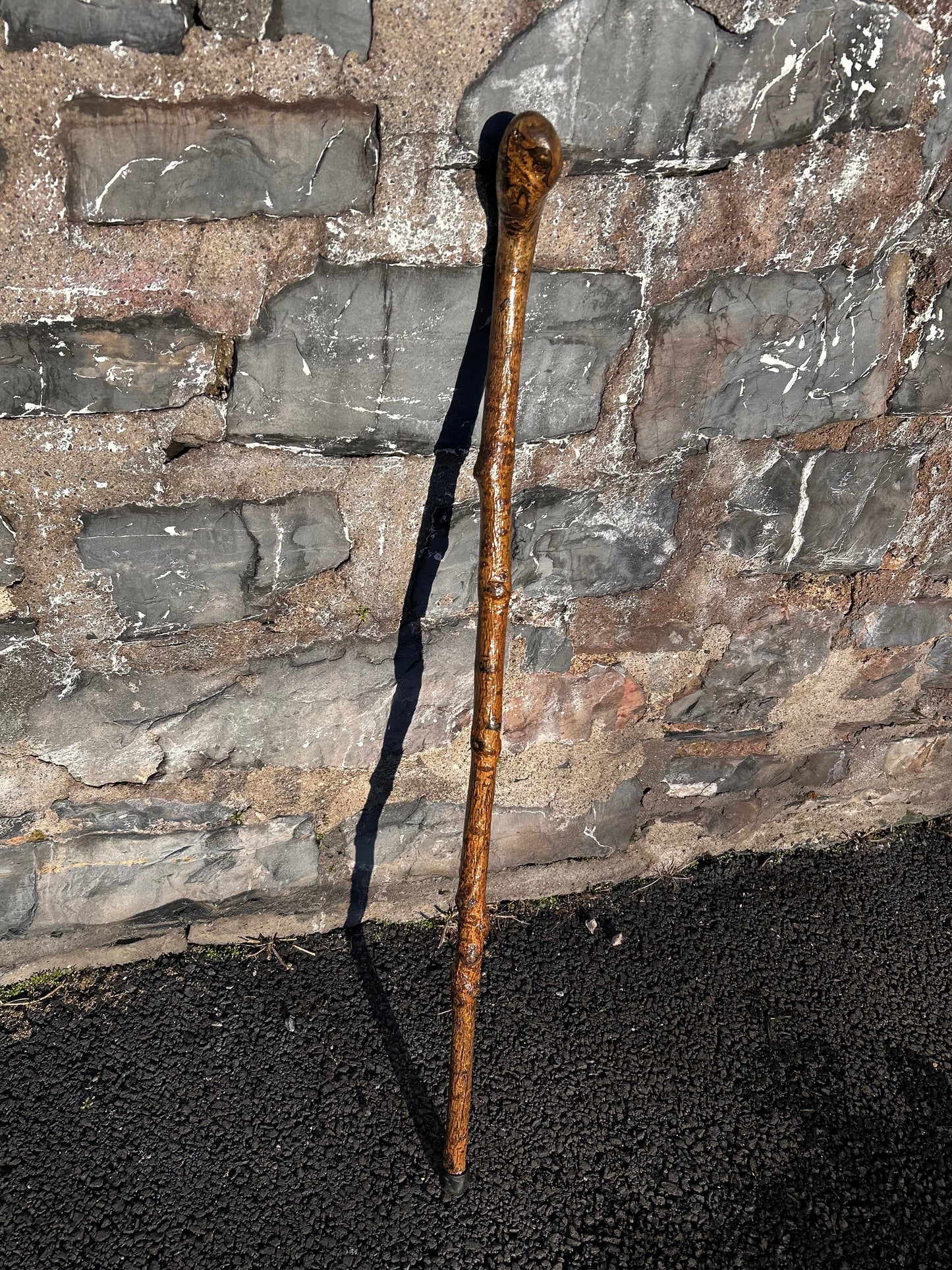 Spotted Hazel Knob Stick – 99 cm (39”)