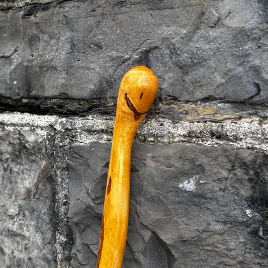 Light Hazel Walking Stick with Copper End – 37” (94 cm)