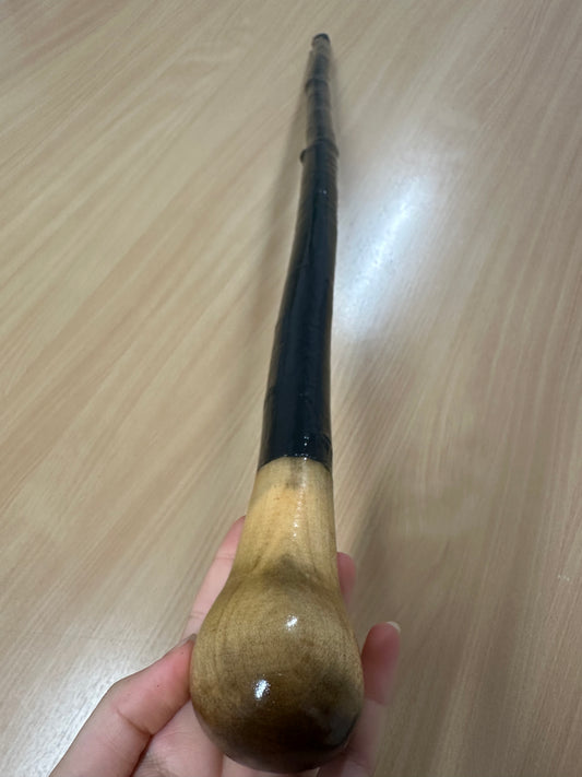 Two-Piece Bulb Handle Blackthorn Stick – 100cm