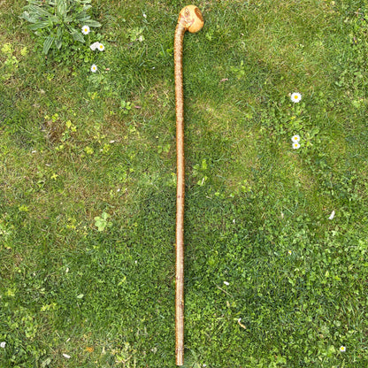 Hazel Knob Walking Stick with Natural Bark – 96 cm (37.8”)