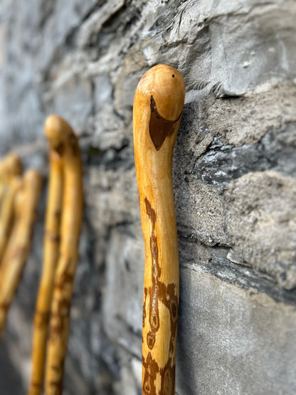 Light Hazel Walking Stick with Copper End – 37” (94 cm)