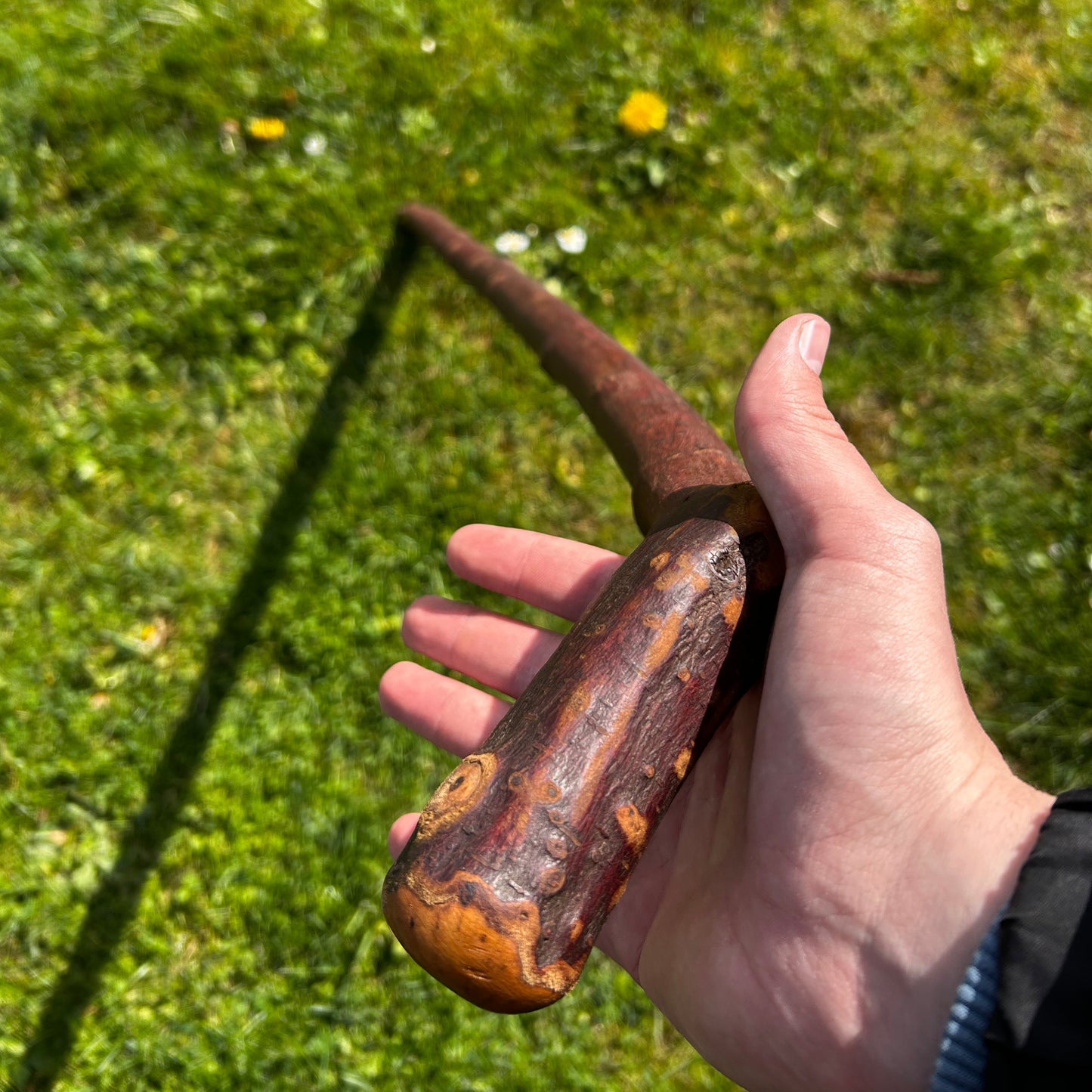 Heavy Blackthorn Shillelagh with Sloped L Handle – 102 cm (40.1”)