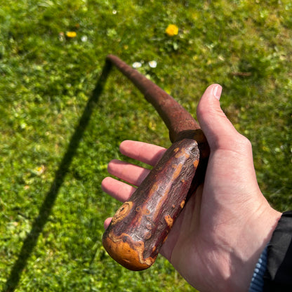 Heavy Blackthorn Shillelagh with Sloped L Handle – 102 cm (40.1”)